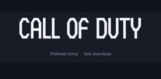 Call of Duty Font