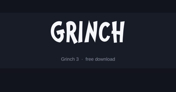 The Grinch Font specimen